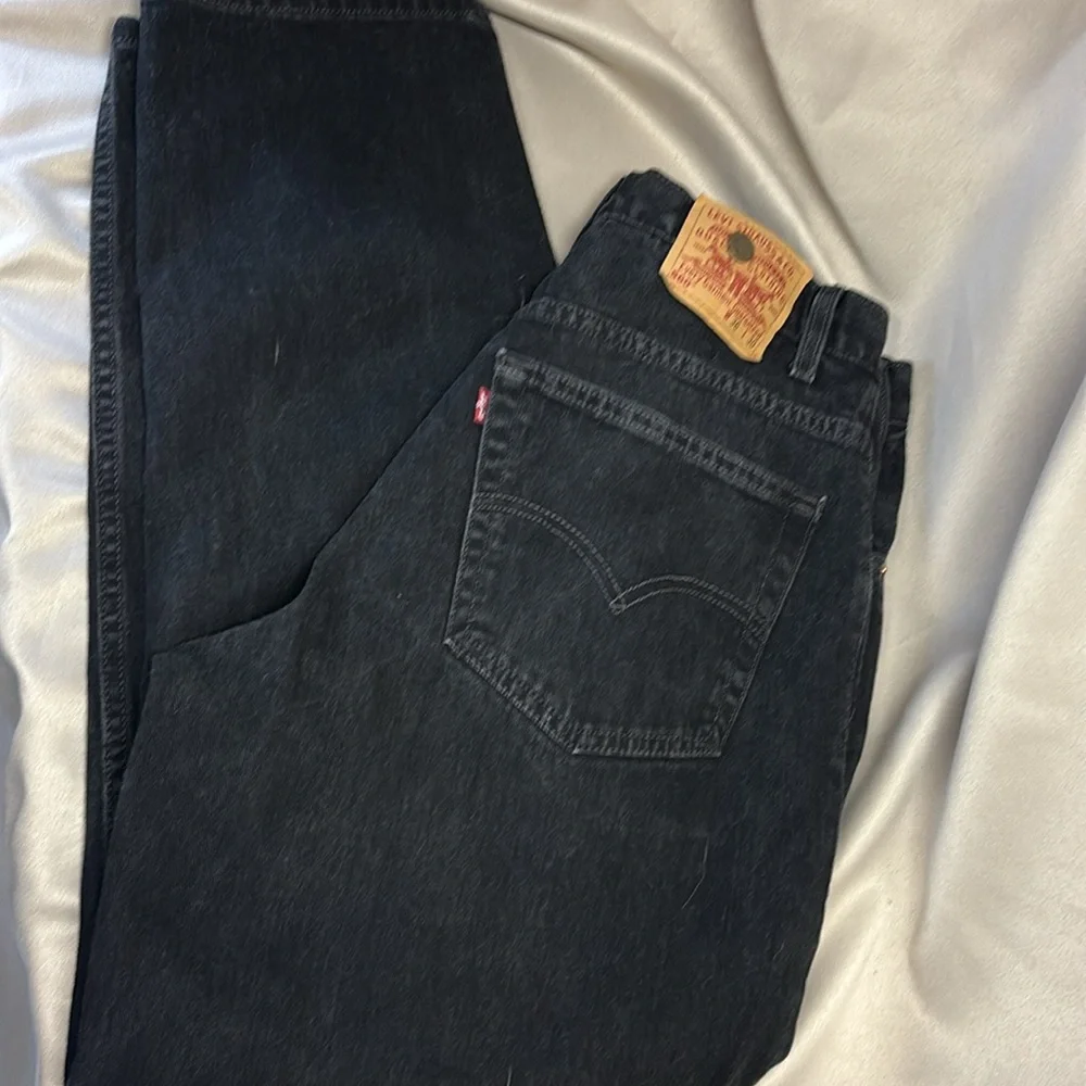 Levis 560 Relaxed Fit Suspender Zip Front Jeans sz 36x30 w/Suspenders - Picture 10 of 17